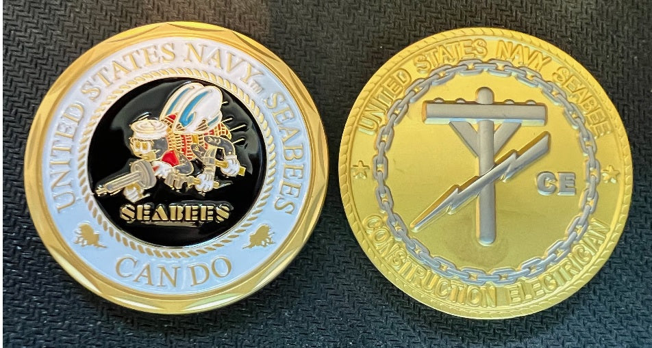 Seabee CE Rating Coin