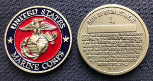 Copy of Marine Corps Reenlistment Coin 1.5"