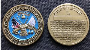 Army Reenlistment Coin 1.5"