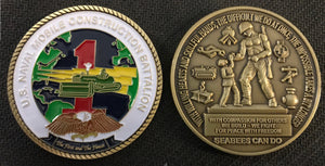 NMCB 1 Command Coins 1.75 in.