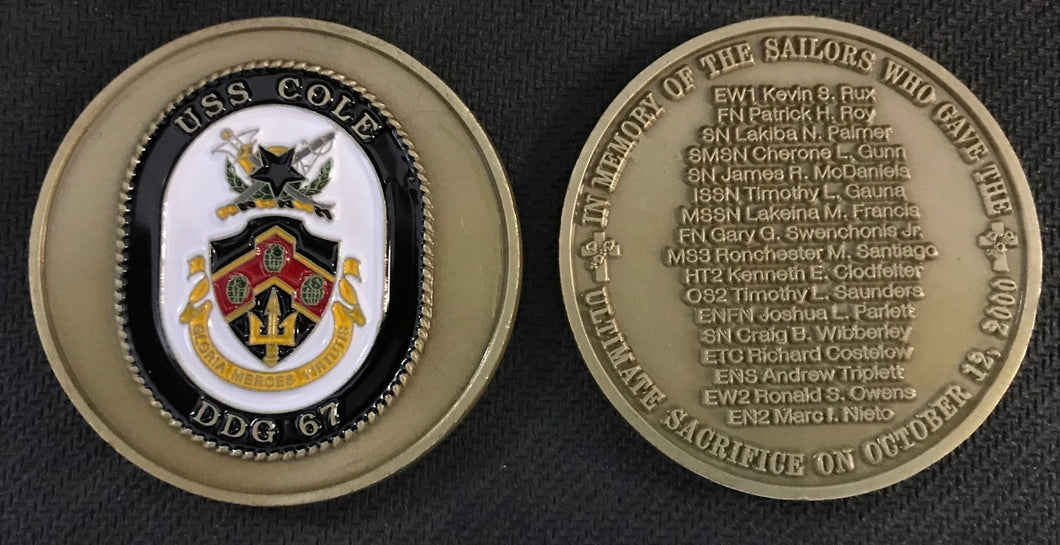 USS Cole Memorial Coin