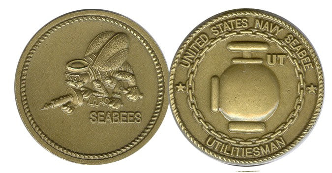Seabee Rating Coin UT